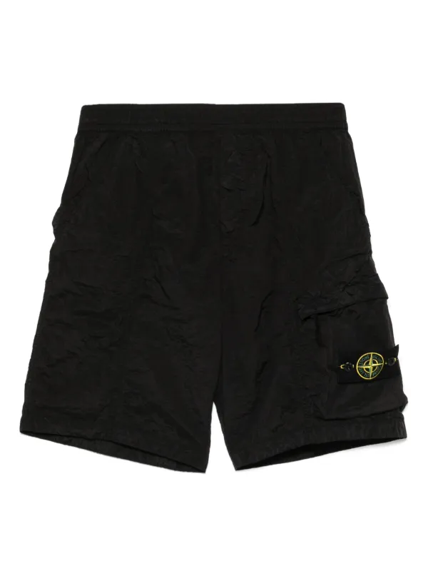 【Stone 】SHORTS◆K1S15B100006S0043 Stone Island Crinkled Swim Shorts - LABELS
