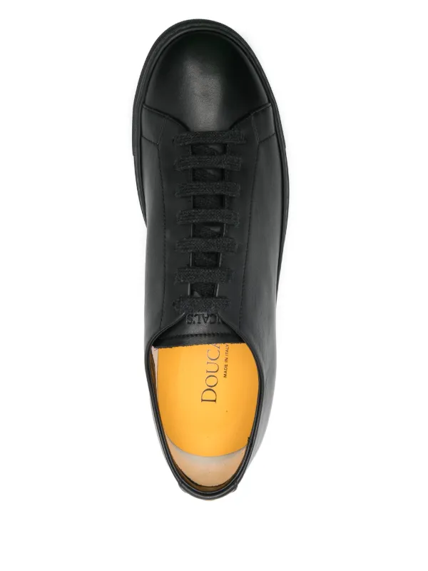 スニーカー Doucal's Leather-Trim Sneakers Doucal's Leather Sneakers | Black | FARFETCH