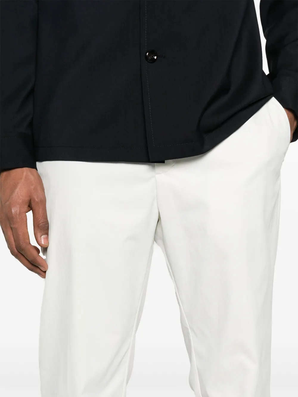 Herno Broek met toelopende pijpen Wit