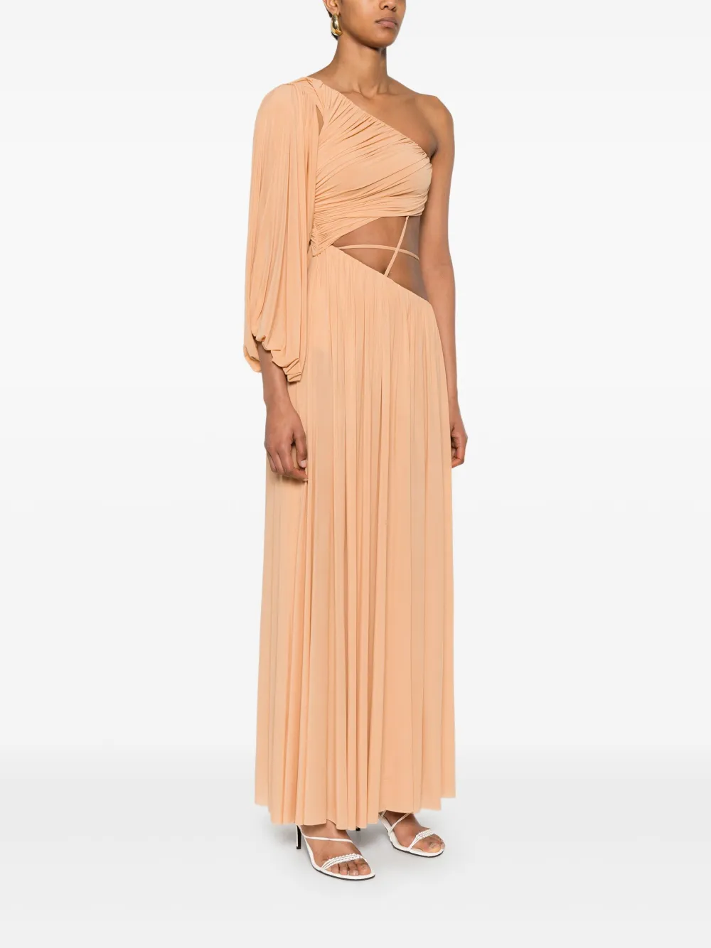 Philosophy Di Lorenzo Serafini Asymmetrische jurk Beige