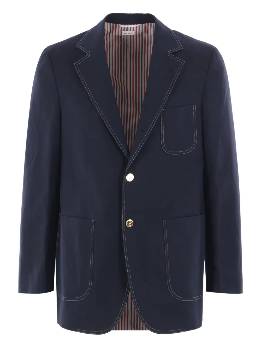 Thom Browne Blazer met enkele rij knopen Blauw