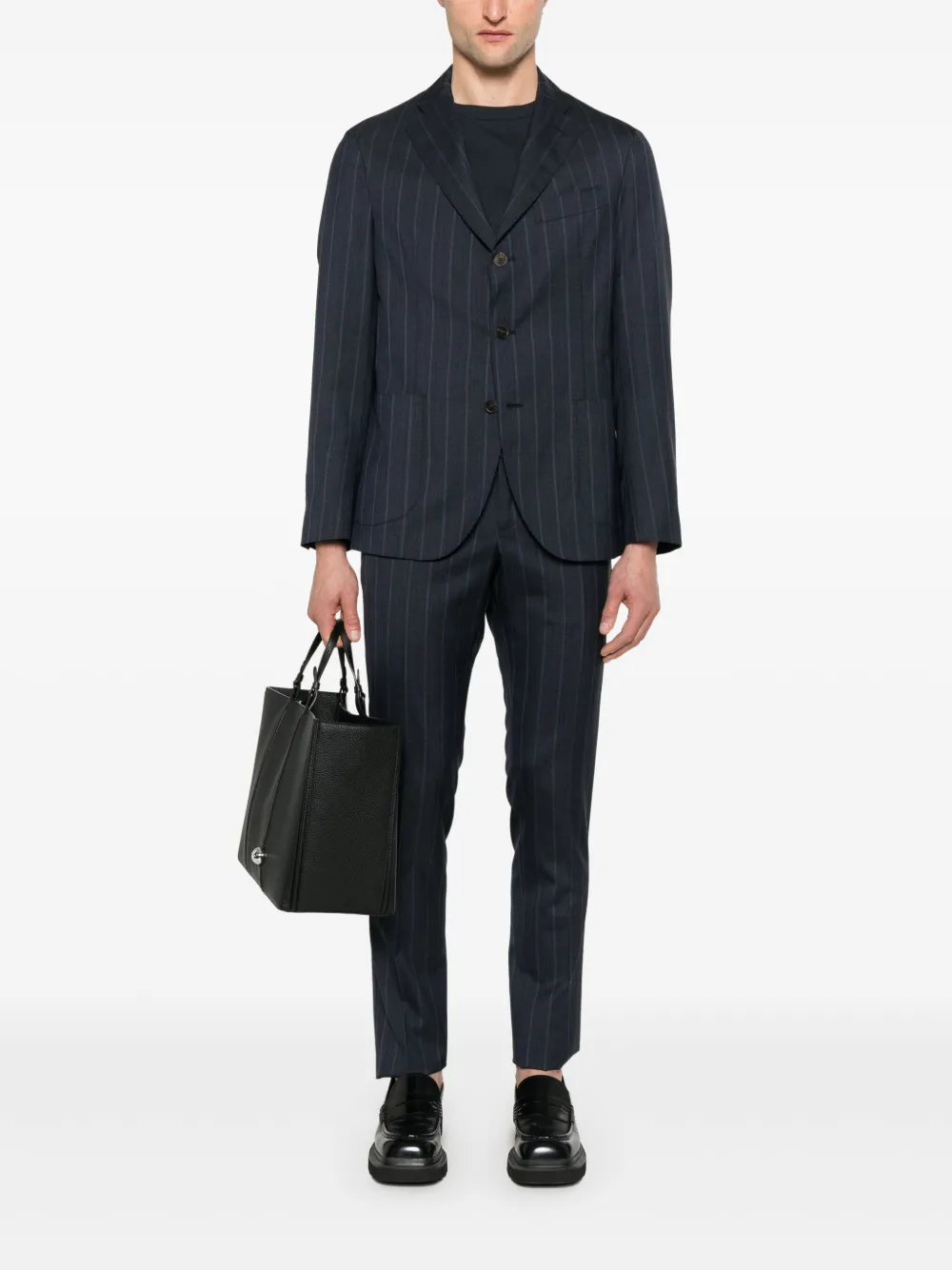 Drumohr pinstriped suit | Single Breasted Suits | Image 2