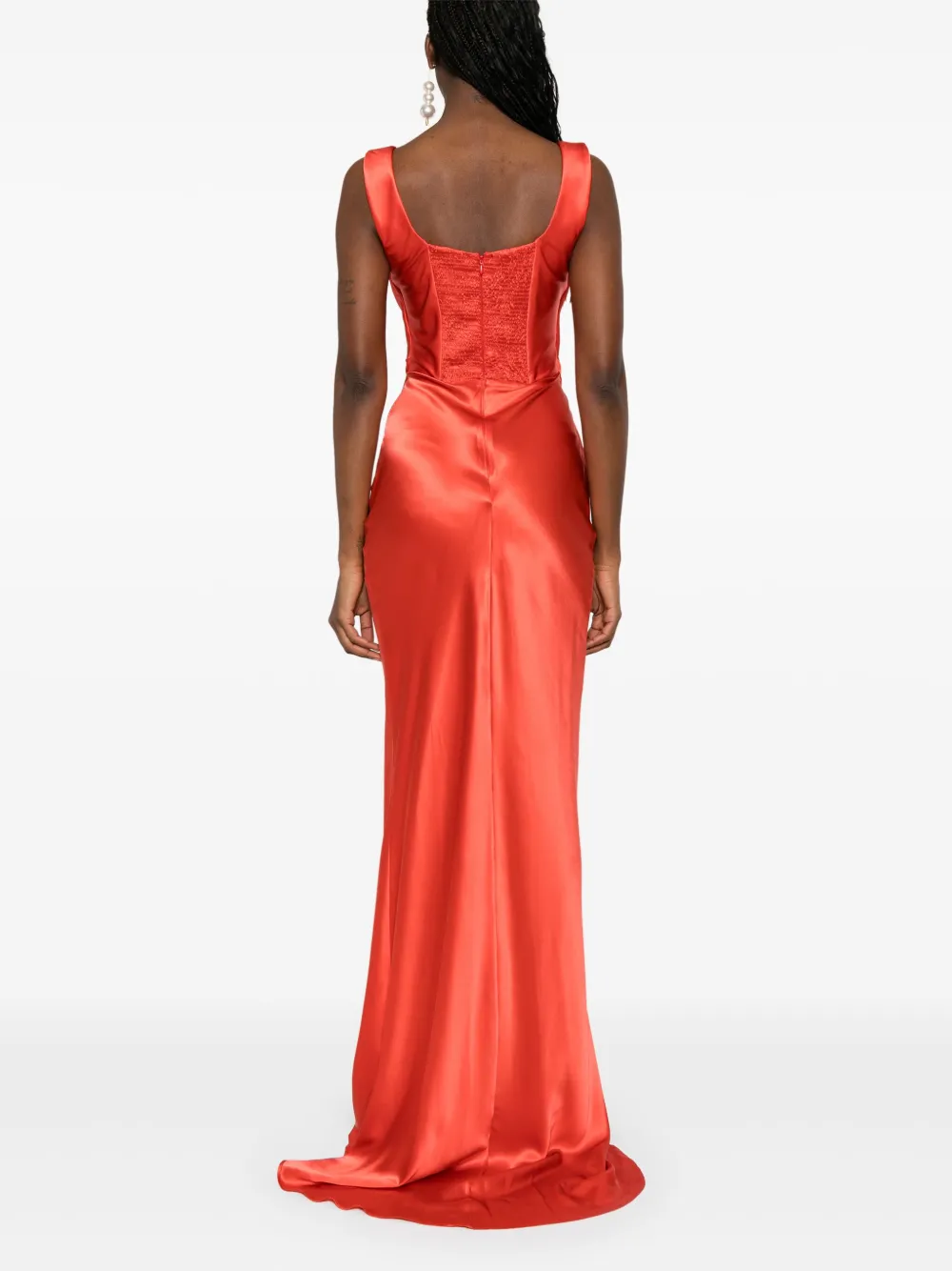 Giuseppe Di Morabito Zijden maxi-jurk Rood