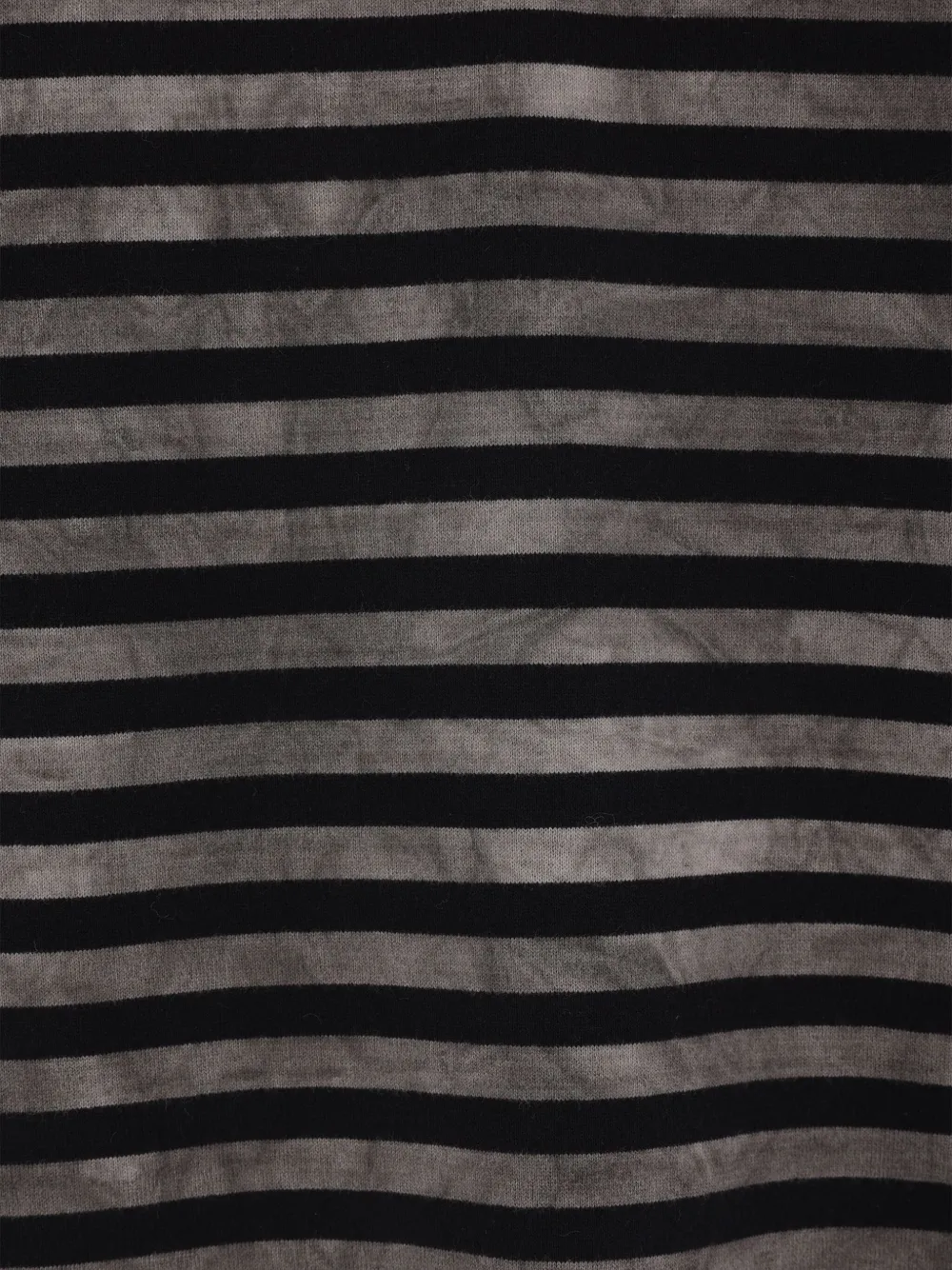 Yohji Yamamoto Gestreept T-shirt Zwart