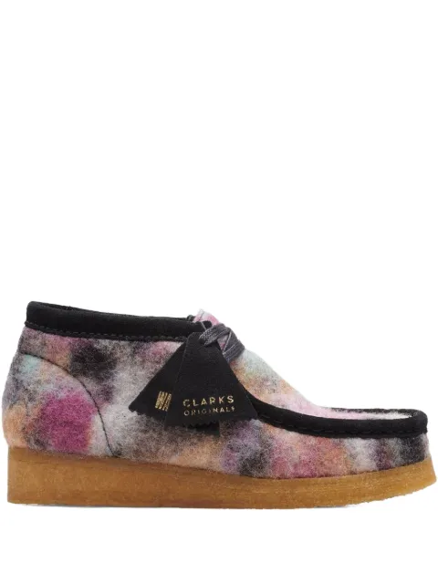 Clarks botas Wallabee Black Wool Comb