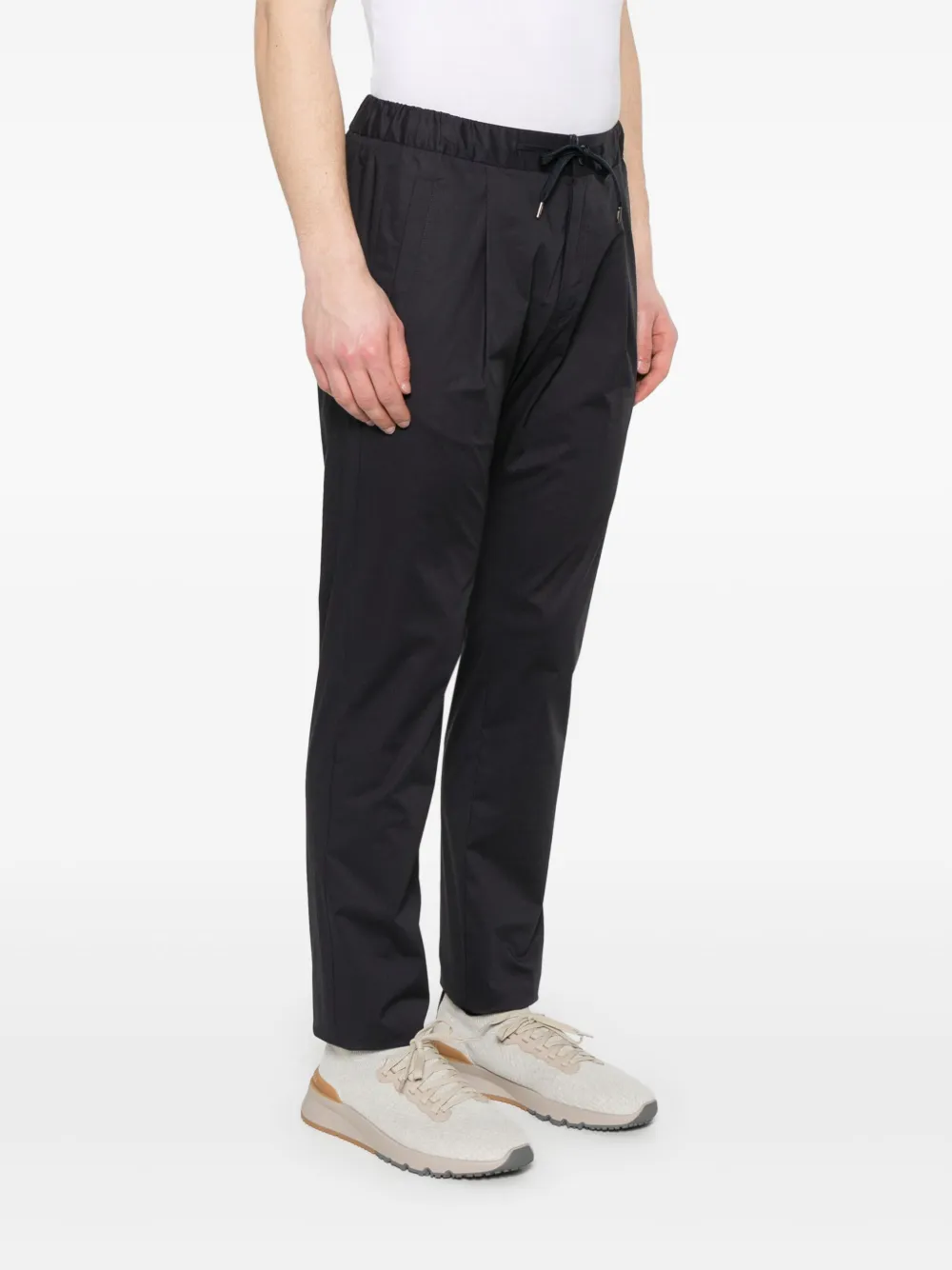 Herno Broek met geplooid detail Blauw