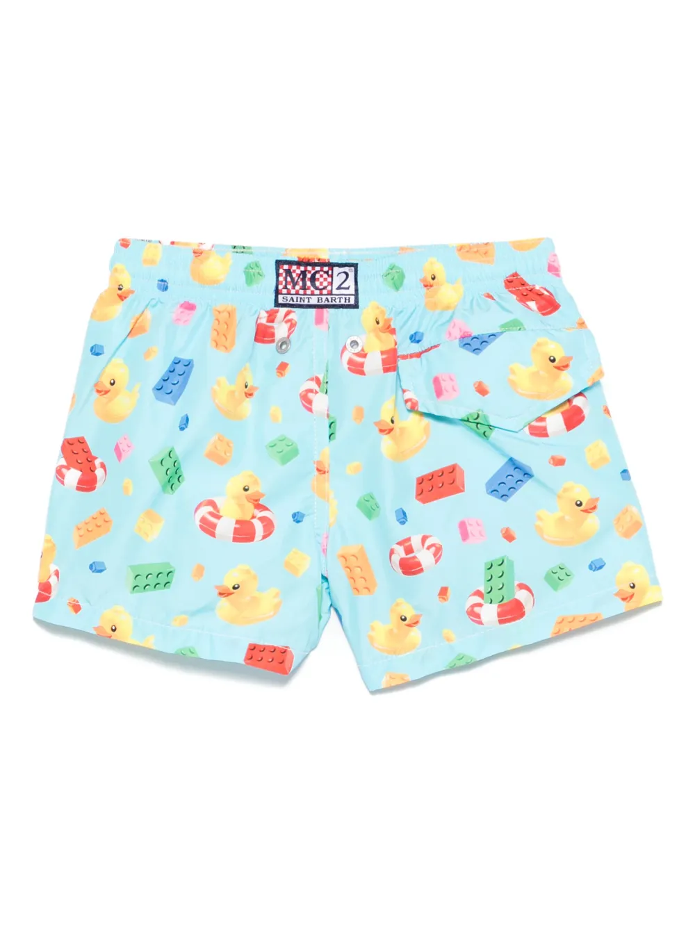 MC2 Saint Barth Kids Zwembroek met print Blauw