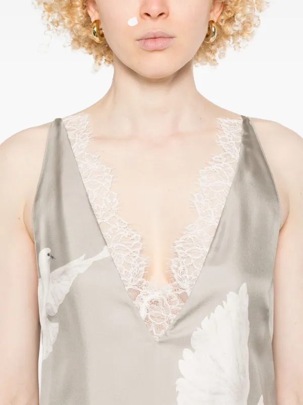 Stella McCartney ノースリーブ マキシドレス | グレー