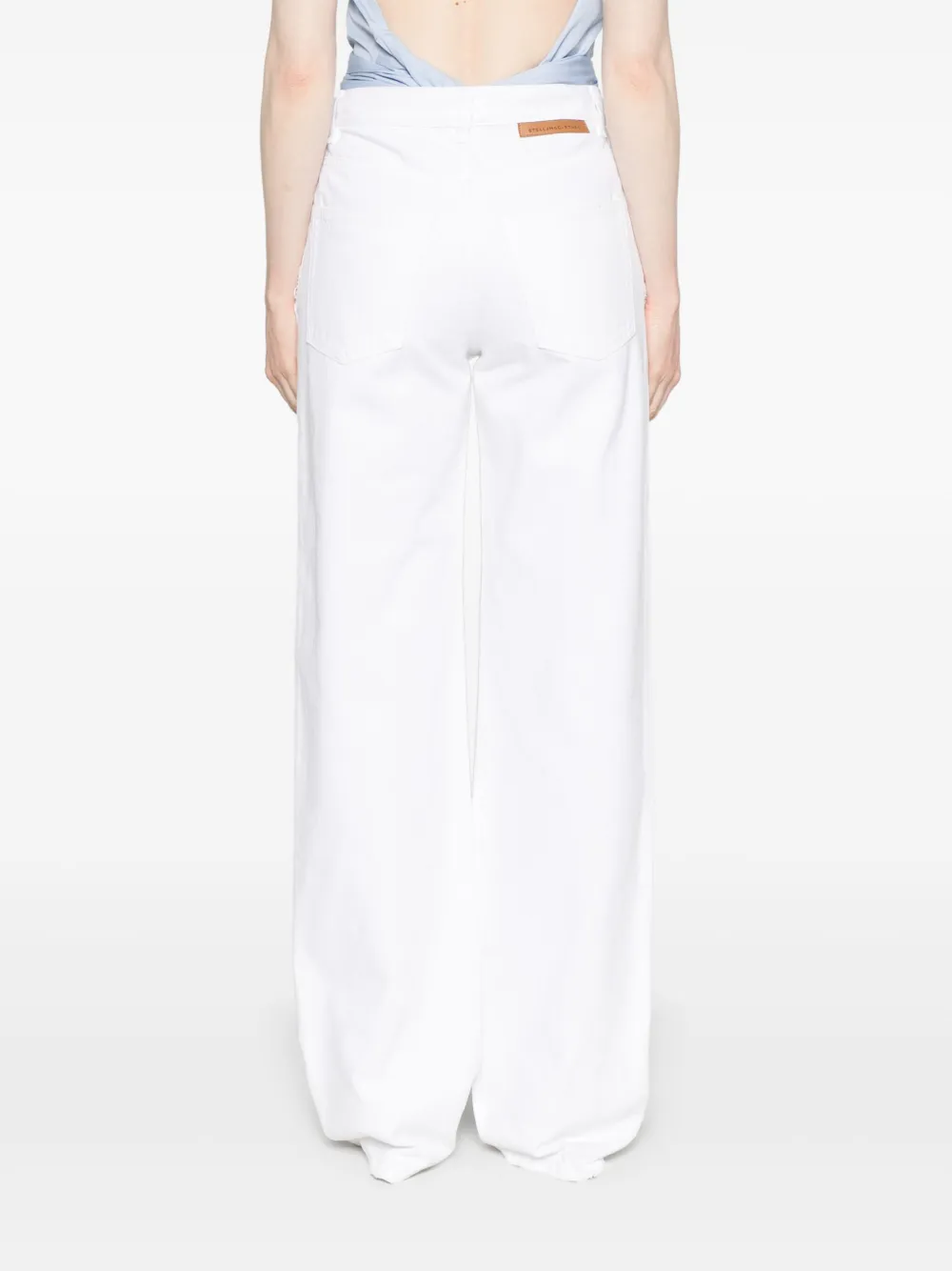 Stella McCartney Gerafelde jeans Wit
