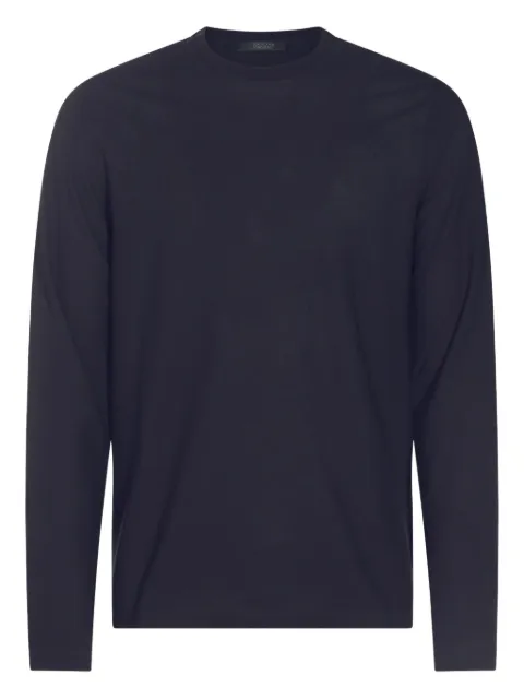 Zanone long-sleeve crew-neck top