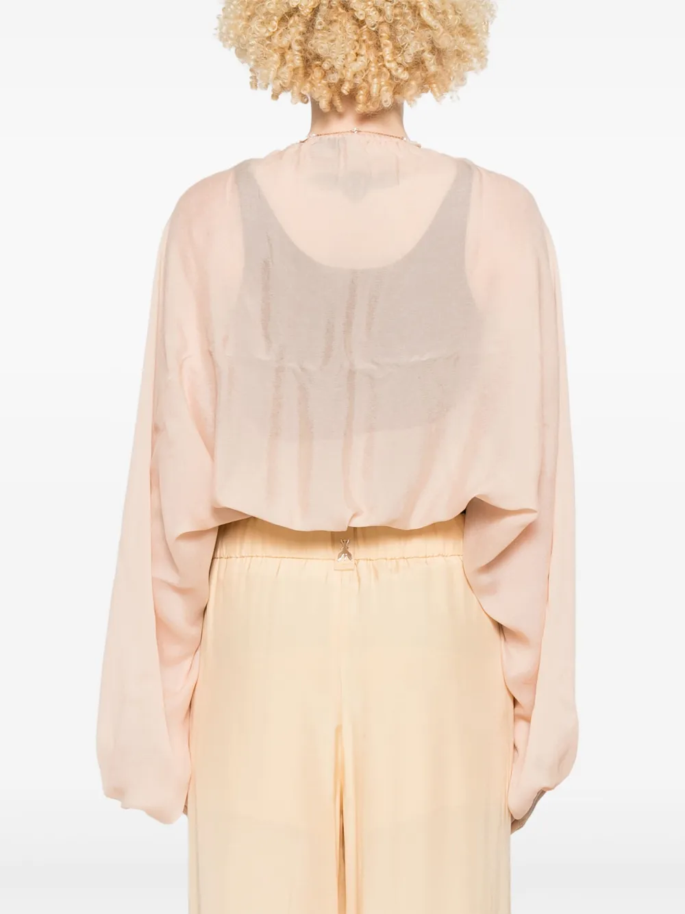 Pinko Georgette Jacket In Neutrals