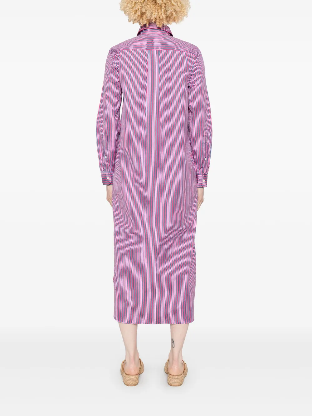 Polo Ralph Lauren Gestreepte blousejurk Roze