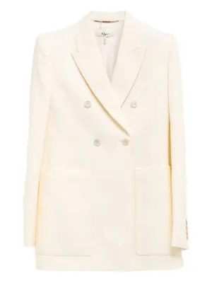 ジャケット CHLOE BLAZERS BLACK - WHITE 1 Chloe x Atelier Jolie Single-Breasted A-Line Blazer Jacket