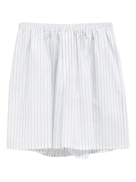 Cristaseya striped pleated shorts
