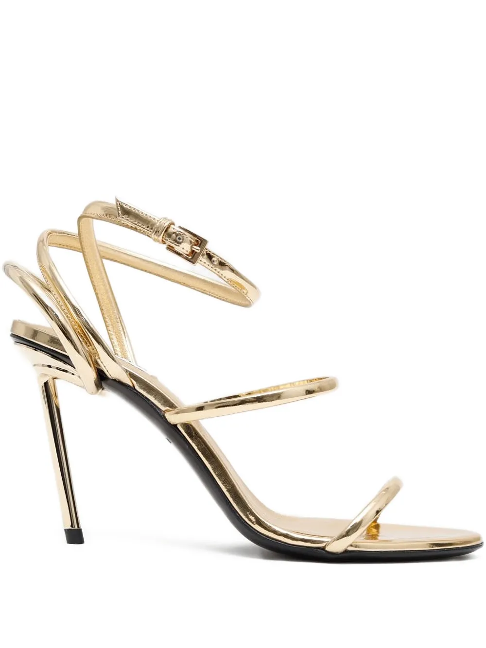 Alaïa 75mm leather sandals | Gold | Image 1