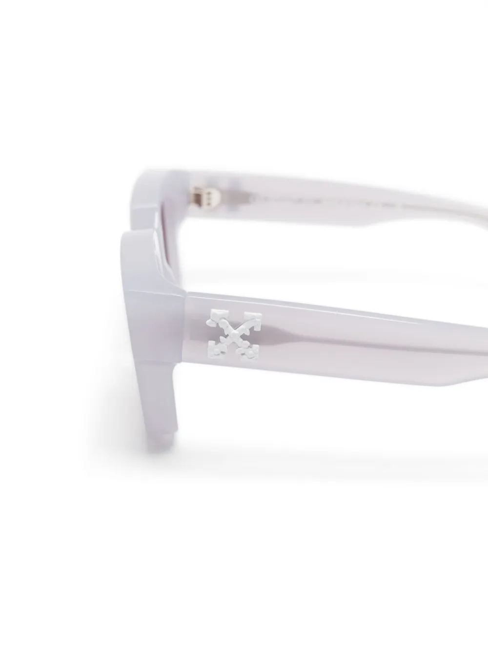 Off-White Eyewear Zonnebril met Arrows-plakkaat Grijs
