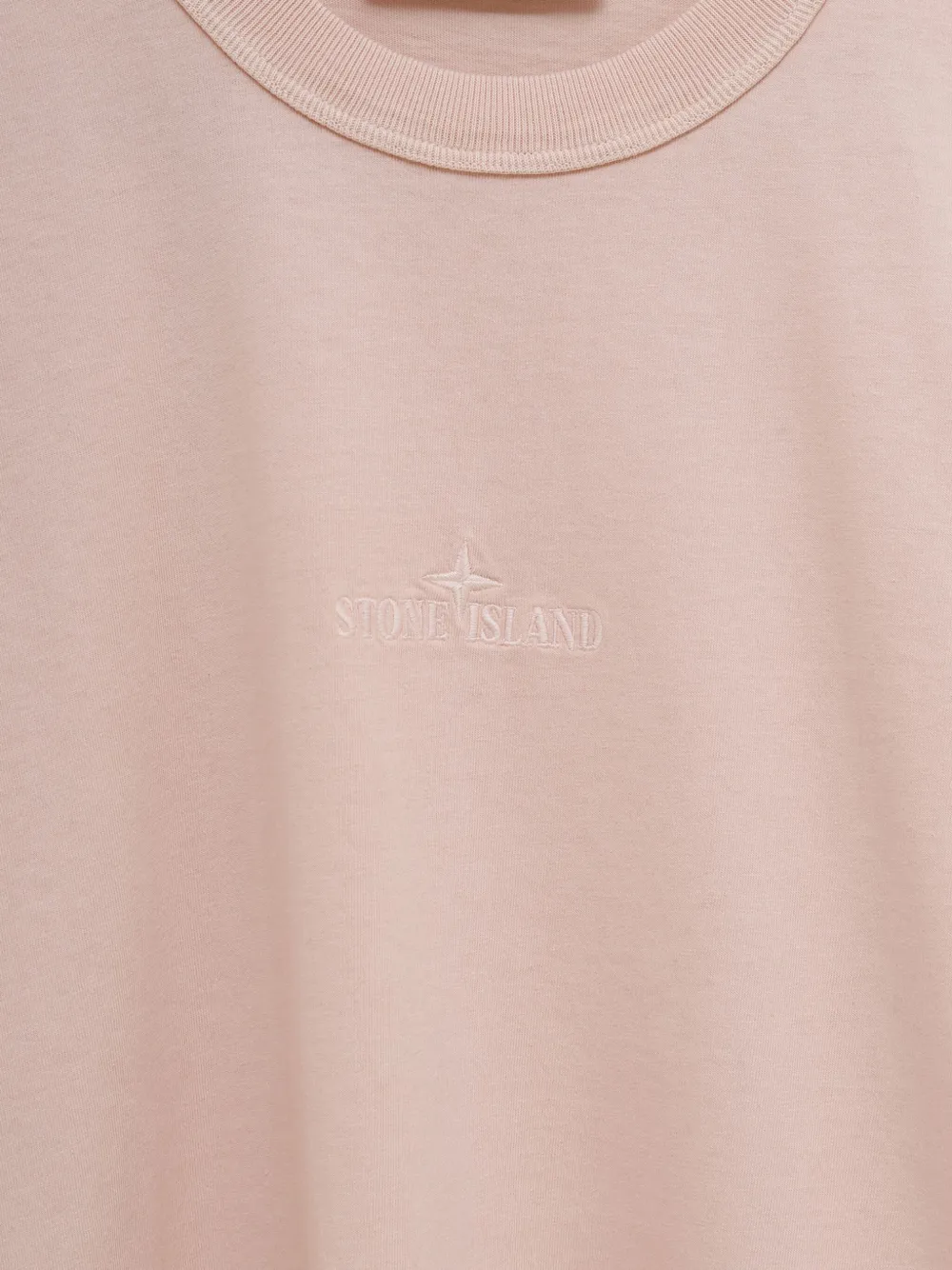 Stone Island T-shirt met ronde hals Roze
