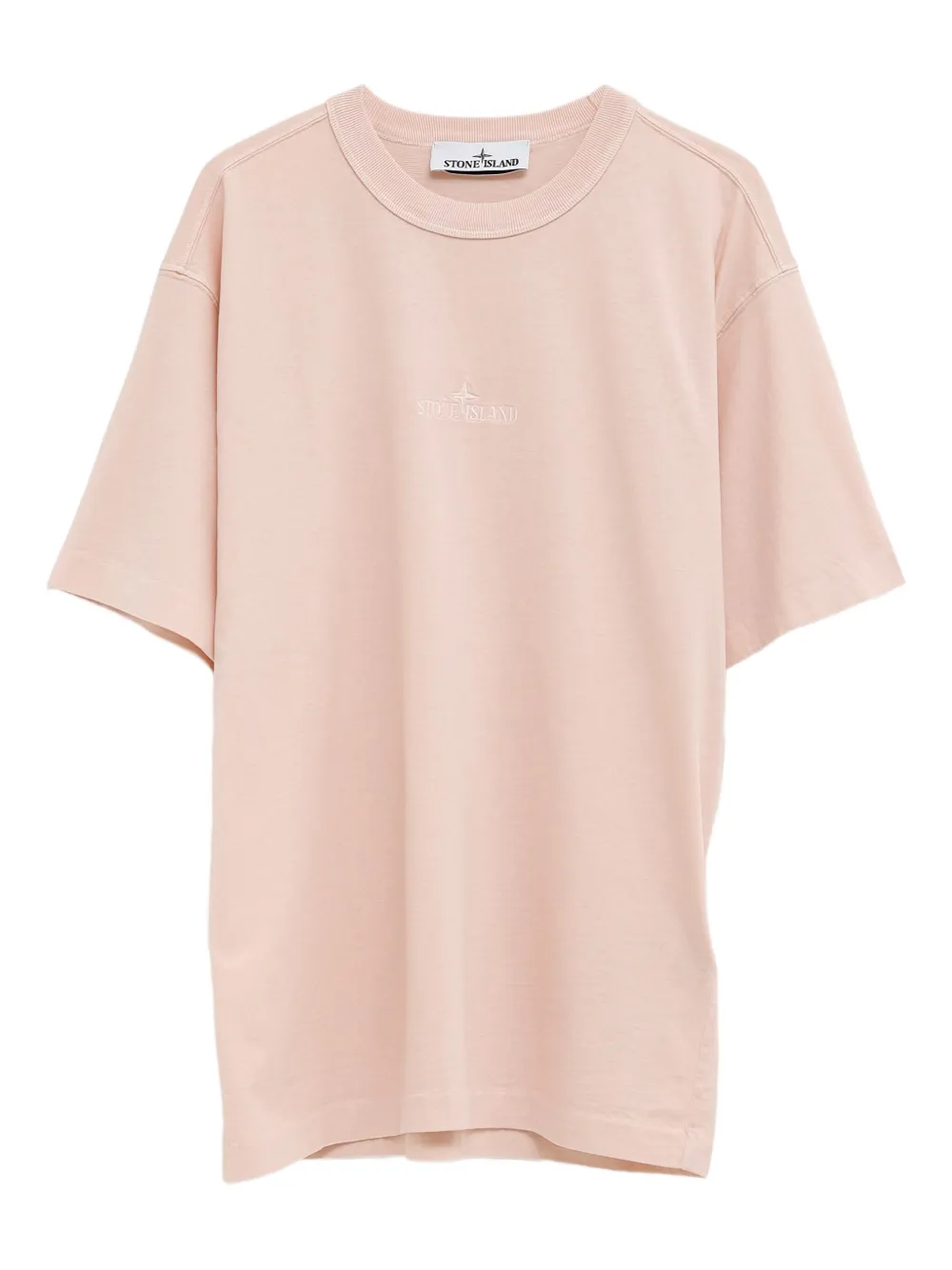 Stone Island crew-neck T-shirt Roze