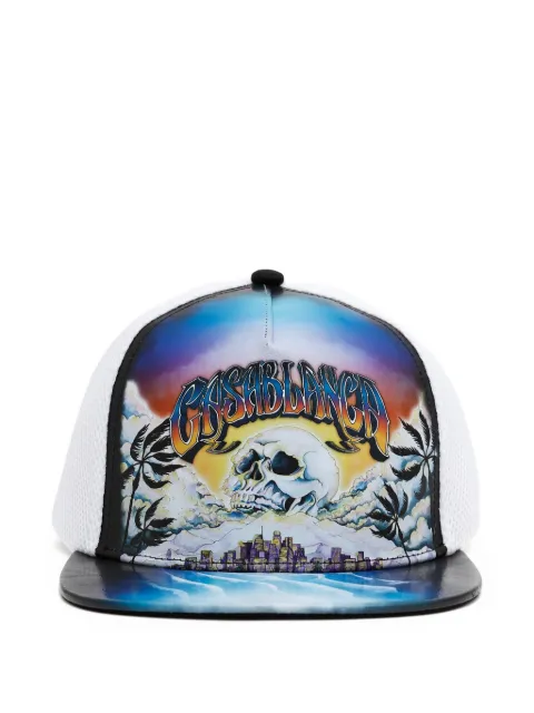 Casablanca logo-print cap 