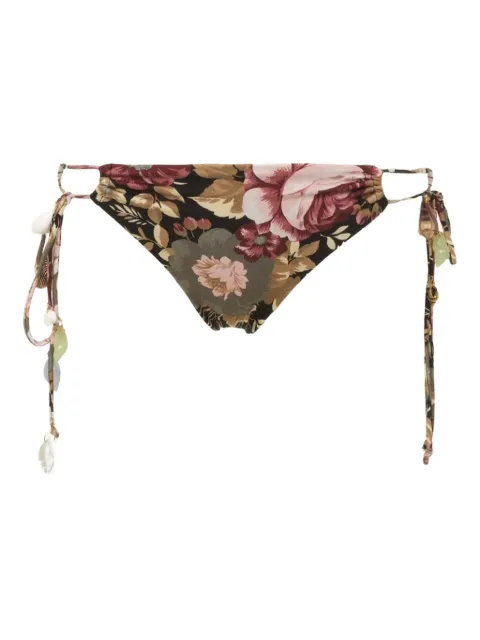 Chloé Rose-print bikini bottoms 