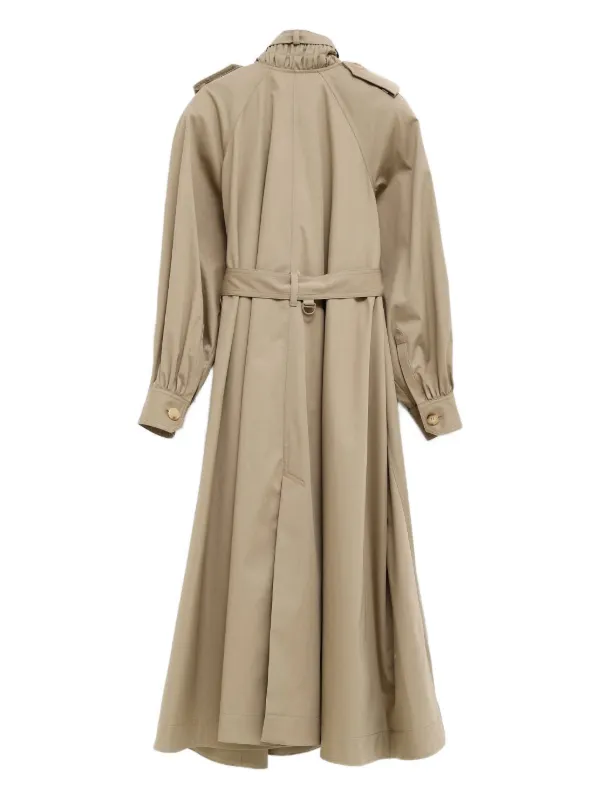 Chloé organic-cotton Trench Coat | Brown | FARFETCH