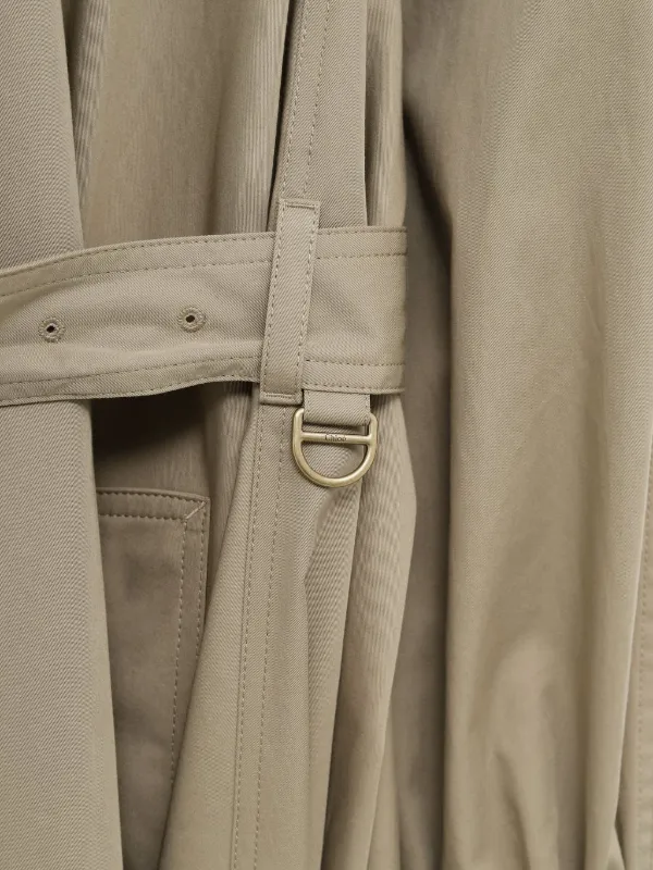 Chloé organic-cotton Trench Coat | Brown | FARFETCH