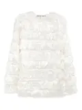 Comme Des Garçons fringed T-shirt - White