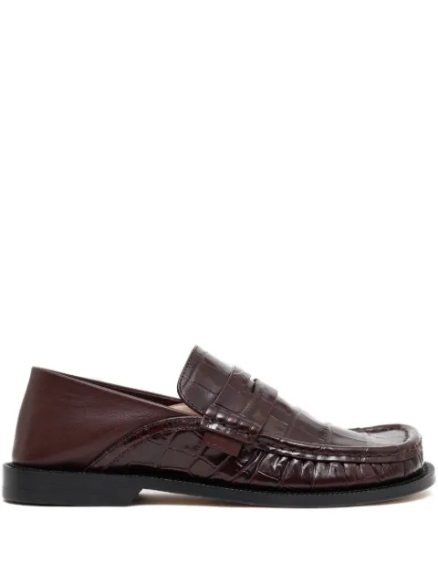 LOEWE leather loafers