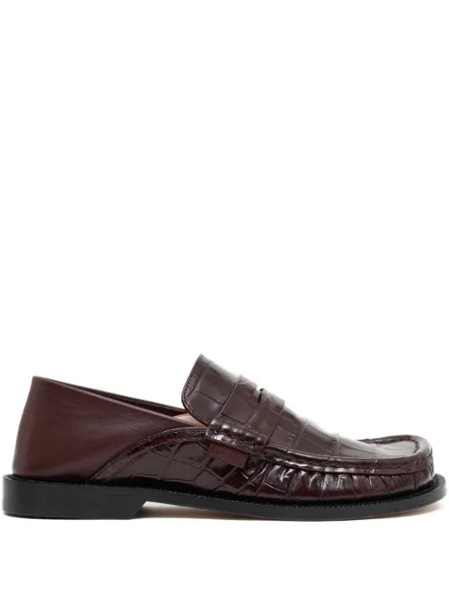 LOEWE mocassins en cuir - Rouge - LOEWE - Modalova