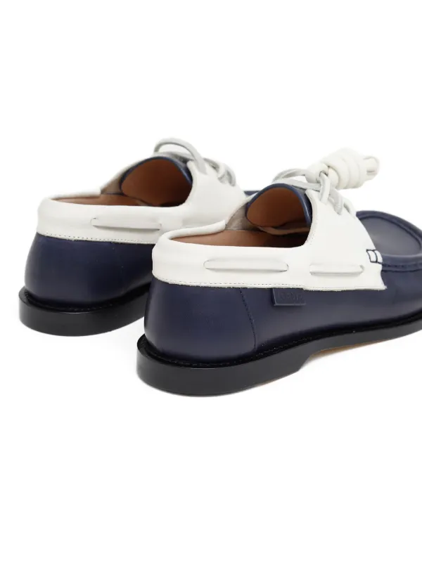 LOEWE Campo Boat Shoes | Blue | FARFETCH