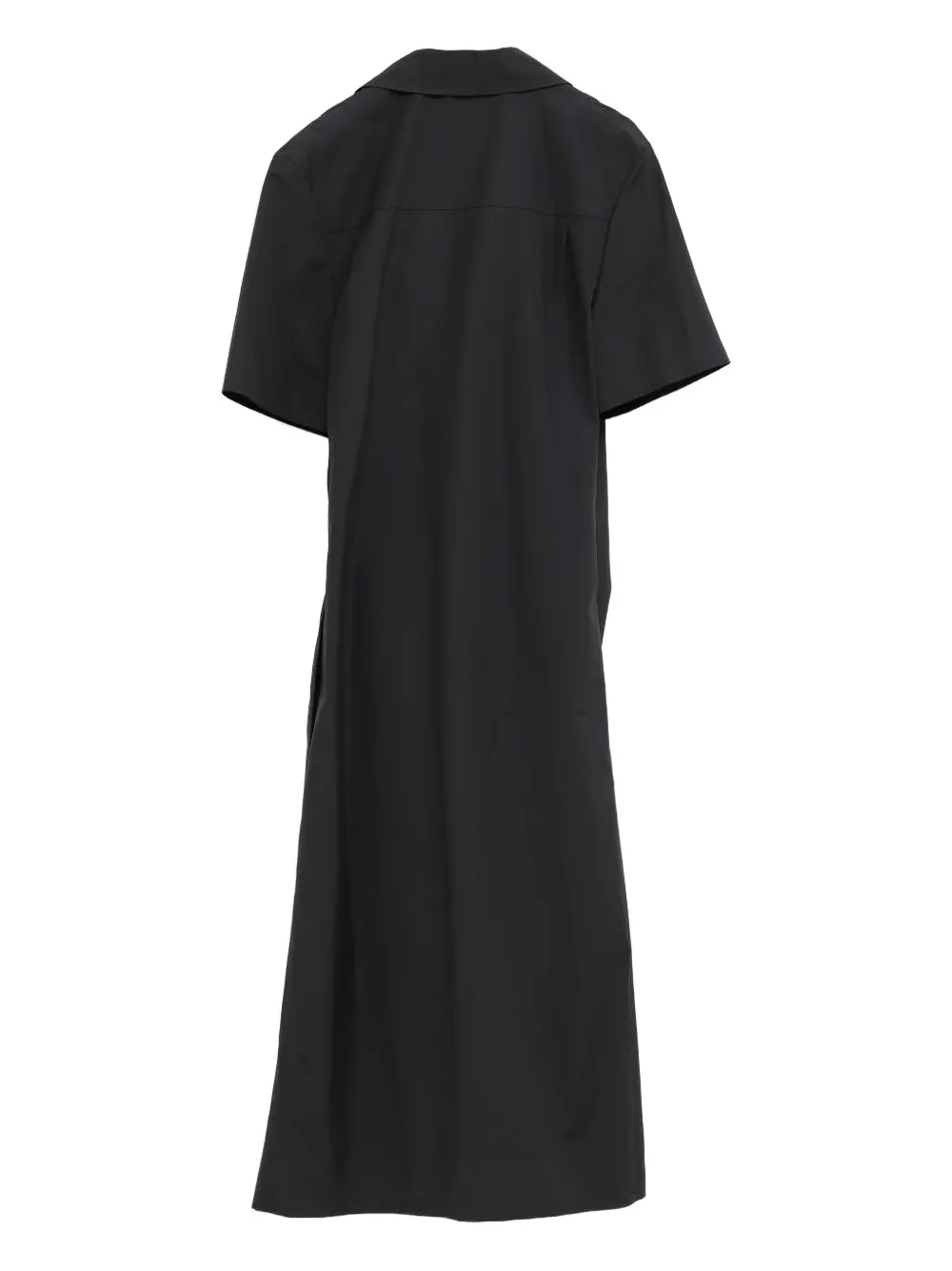 LOEWE draped midi dress - Zwart