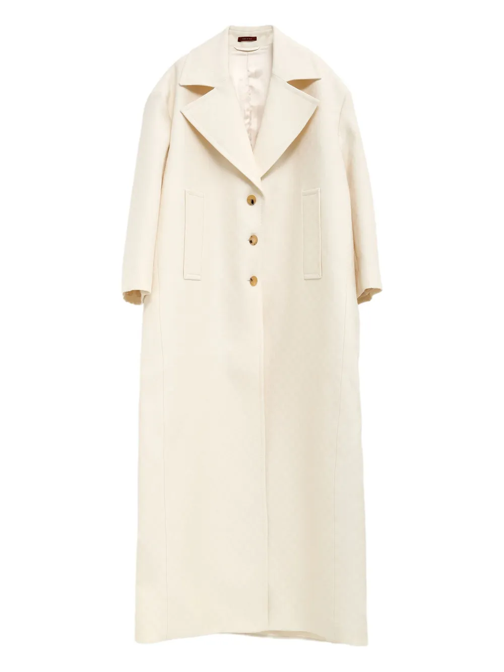 Gucci Mantel aus GG Seidengemisch - Weiß