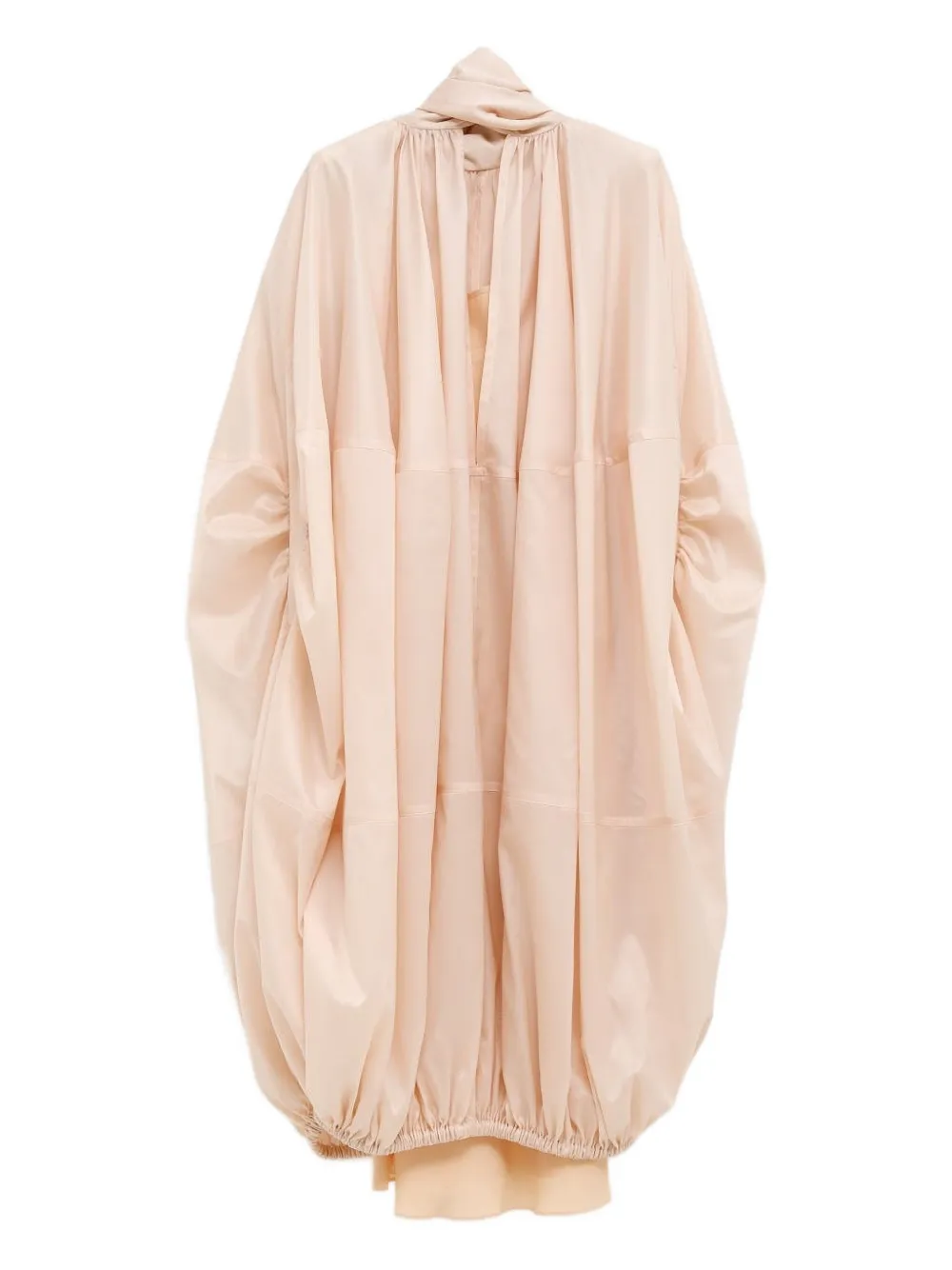 Ferragamo Jurk met gesmockt detail en cape Roze