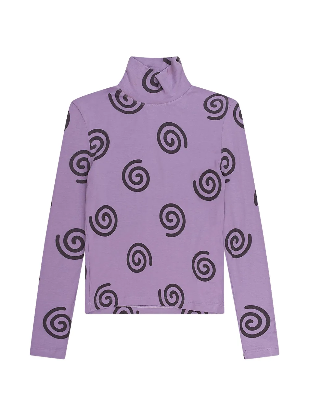 Simon Lextrait Jetty spiral-print top - Viola