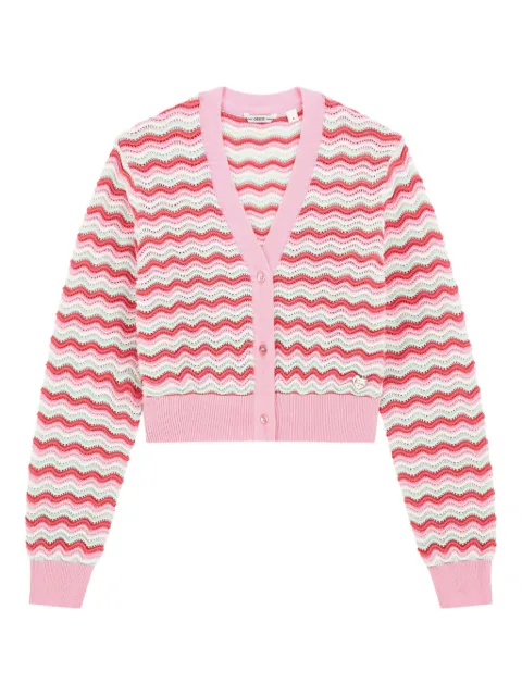 guess kids cárdigan con motivo de ondas