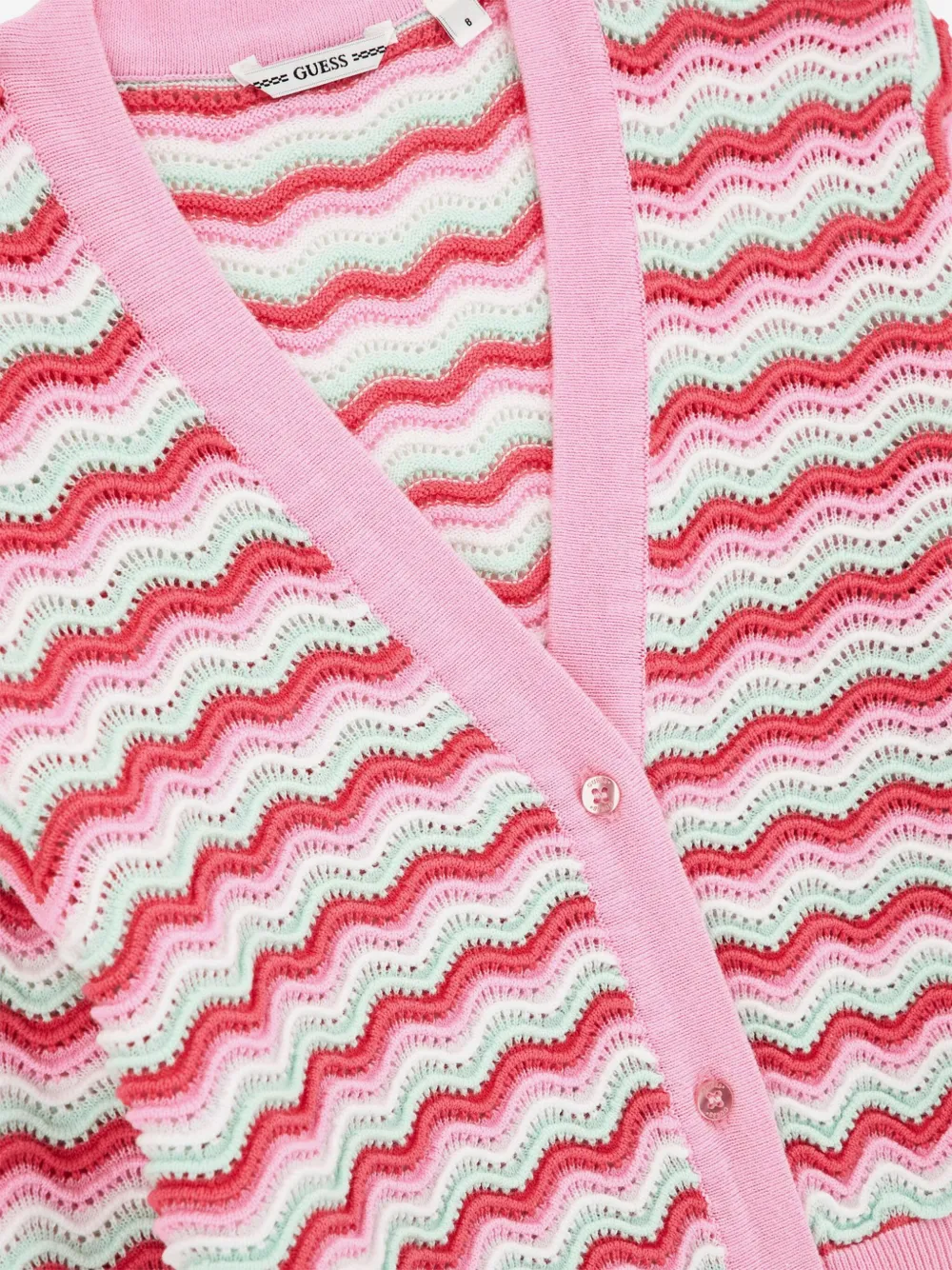 guess kids Vest met golvend patroon Roze