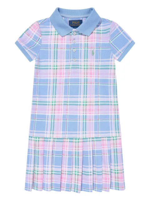 POLO RALPH LAUREN KIDS Kariertes Poloshirtkleid