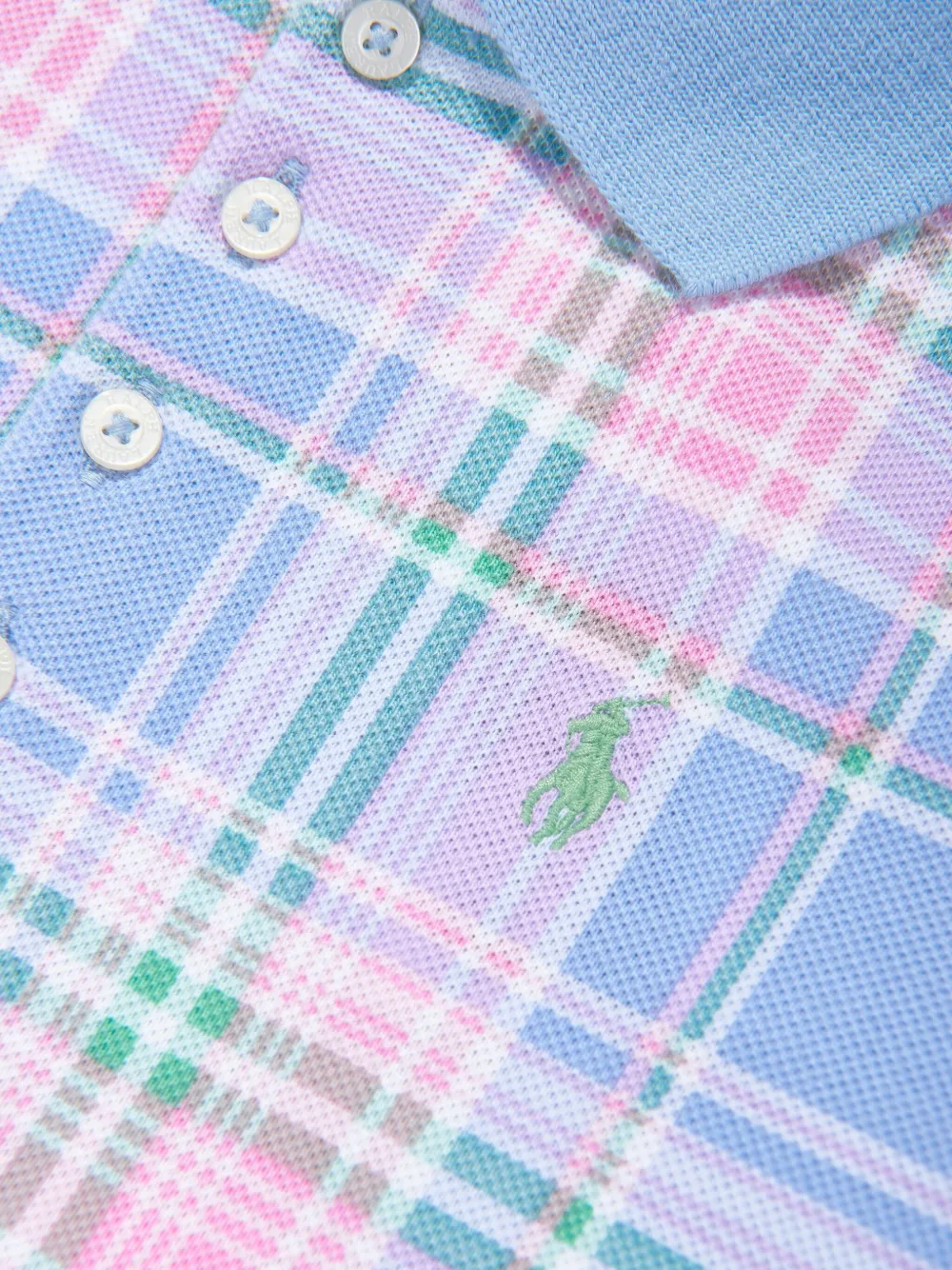 POLO RALPH LAUREN KIDS Geruite polojurk Blauw