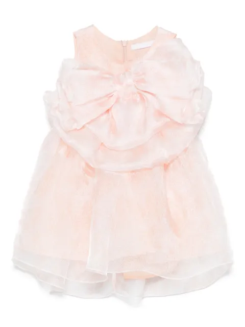 Miss Grant Kids bow appliqué dress