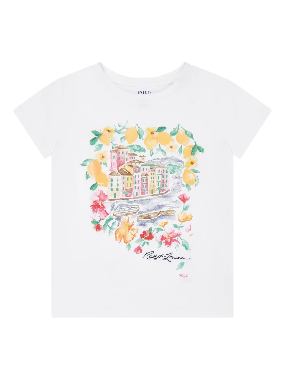 POLO RALPH LAUREN KIDS グラフィック Tシャツ - ホワイト POLO RALPH LAUREN KIDS グラフィック Tシャツ - ホワイト