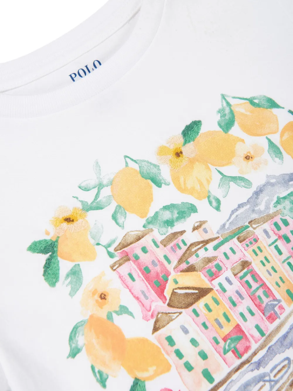 POLO RALPH LAUREN KIDS T-shirt met grafische print Wit