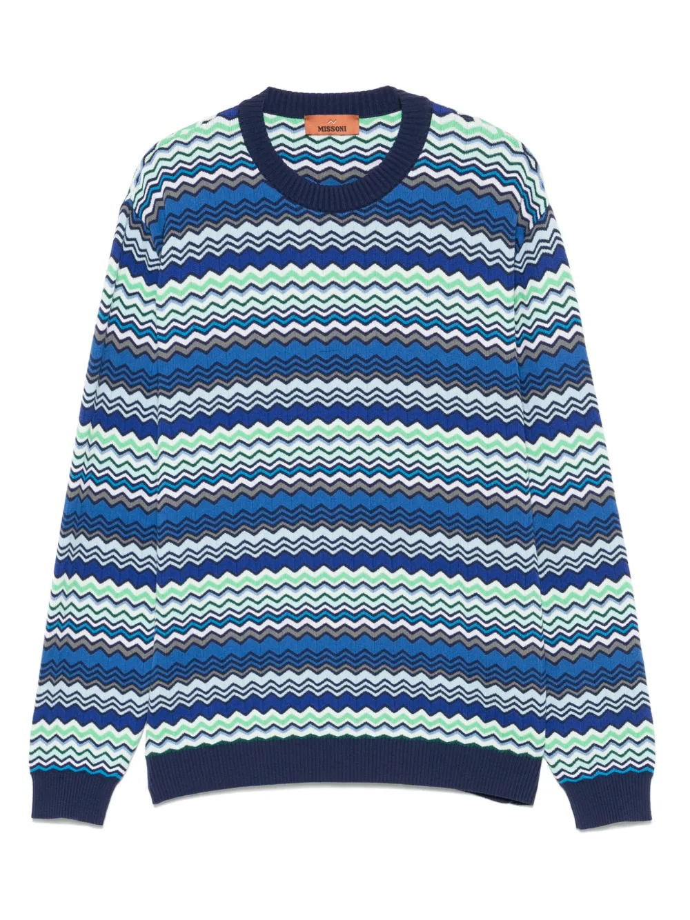 Missoni pull à motif zig-zag | bleu | Image 1