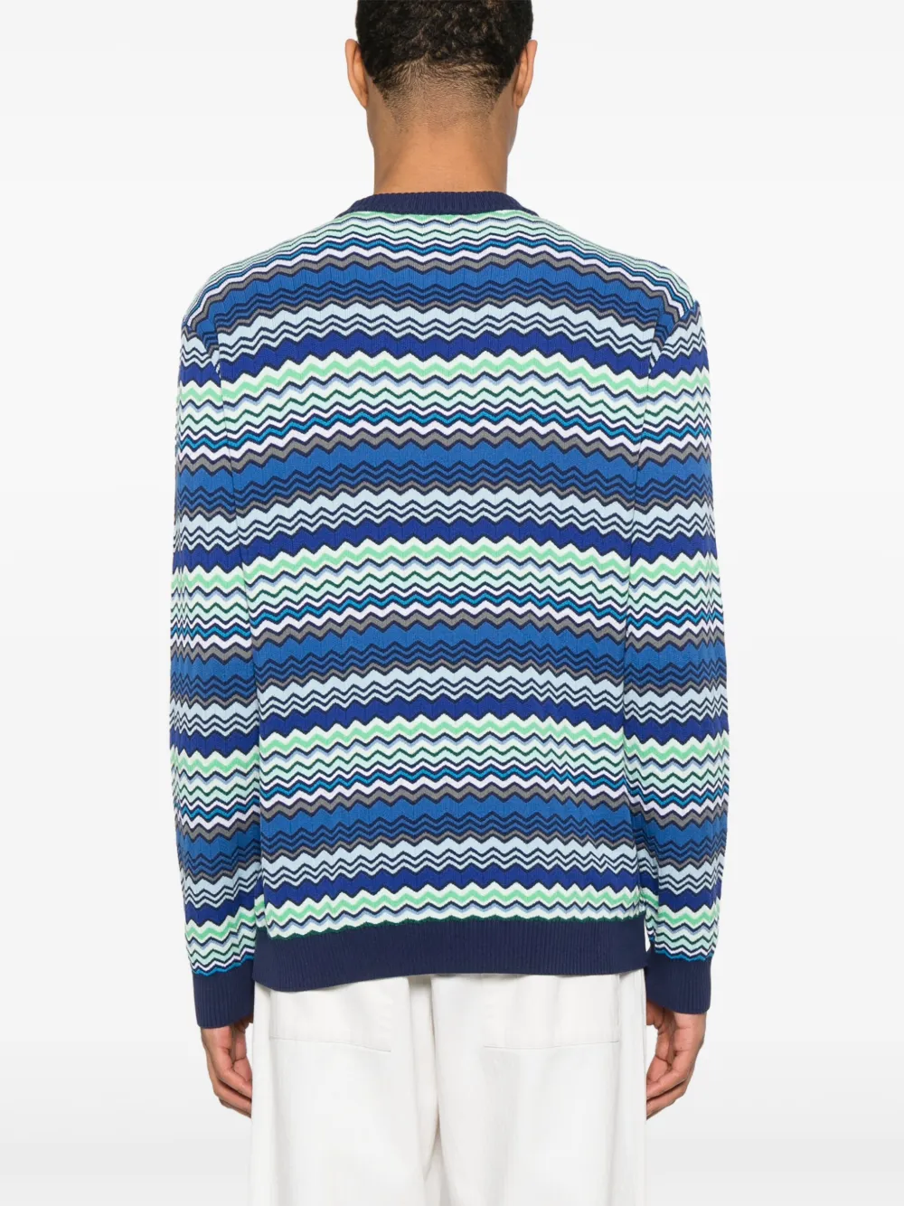 Missoni Trui met zigzag-print Blauw