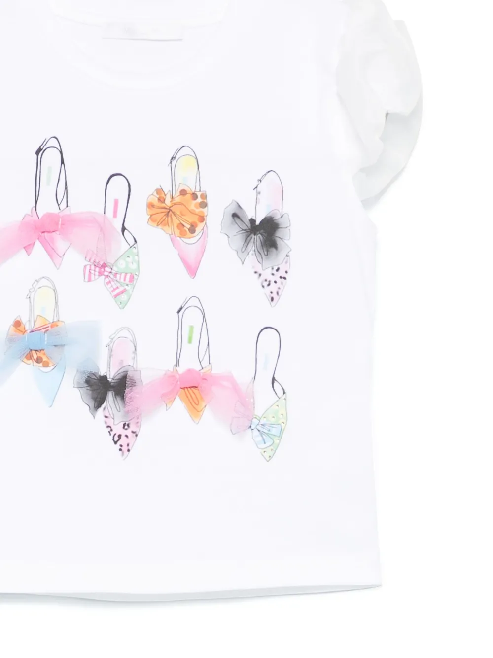 Miss Grant Bow-detailed T-shirt In White
