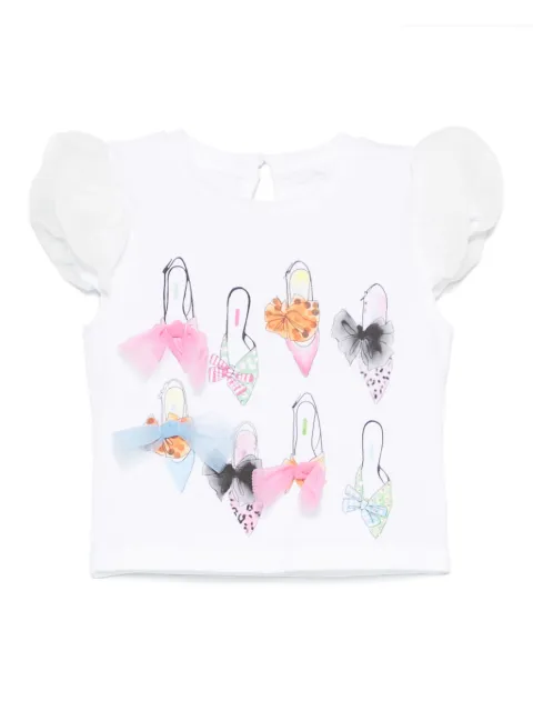 Miss Grant Kids bow-detailed T-shirt