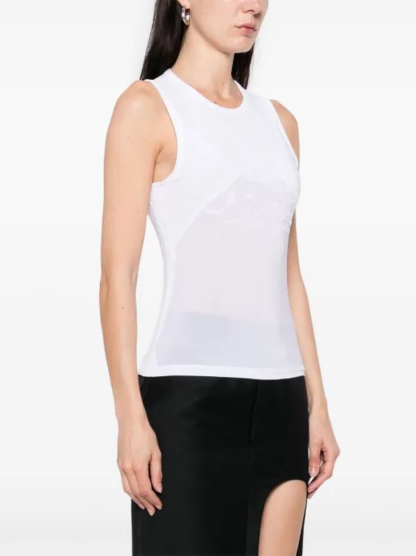 Jean Paul Gaultier Jersey Tank Top | White | FARFETCH