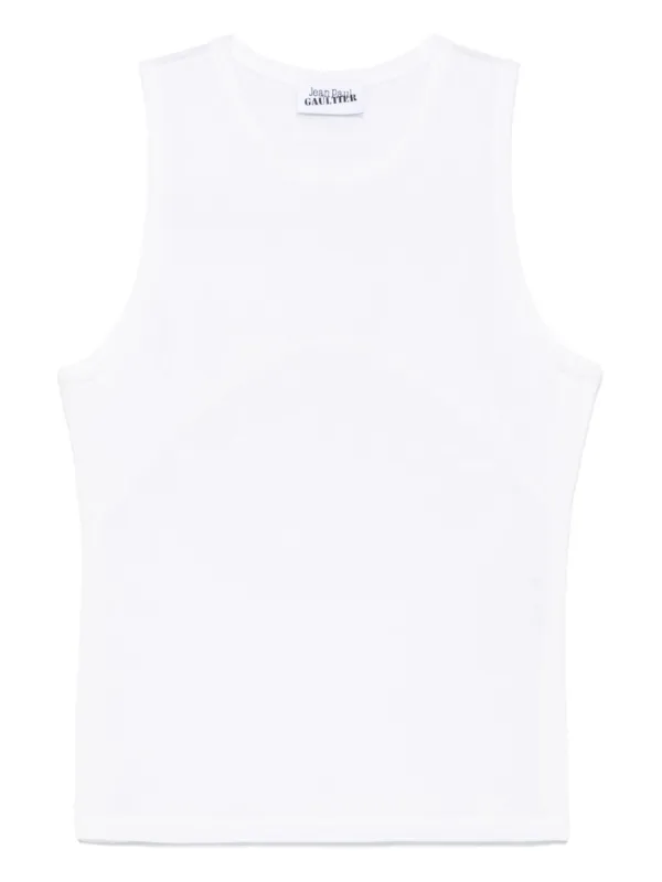 Jean Paul Gaultier Jersey Tank Top | White | FARFETCH