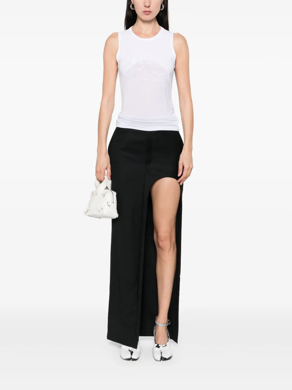 Jean Paul Gaultier Jersey tanktop Wit