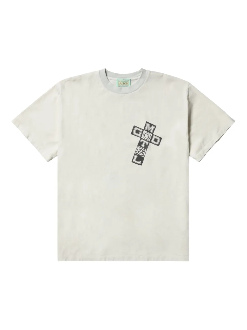 Aries God Town T-shirt Wit