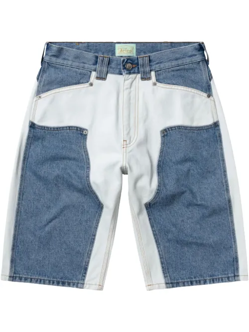 Short en jean à empiècements - Aries - Modalova